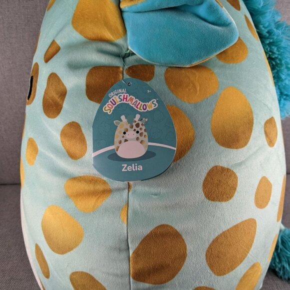 Squishmallows Zelia the Teal Spotted Giraffe 16" - Picture 3 of 6